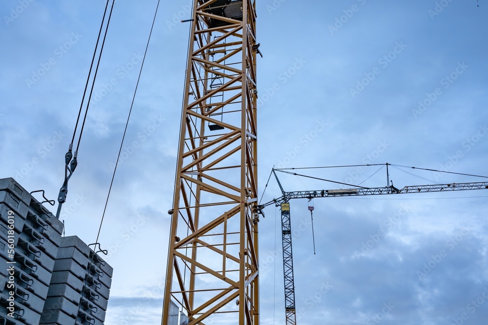 construction site with crane construction site with crane