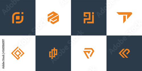 PJ letter logo design on luxury background. JP monogram initials letter logo concept. PJ icon design. JP elegant and Professional