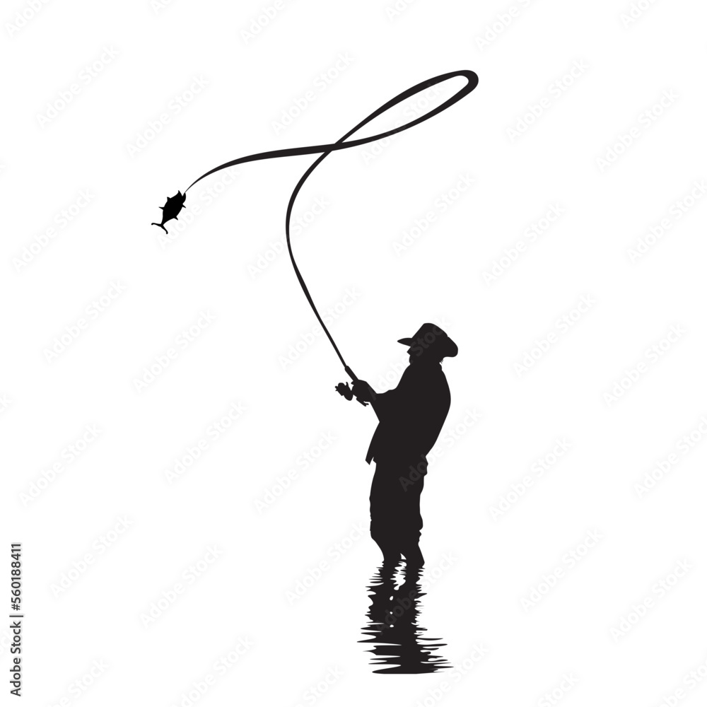 Fisherman catching fish SVG, fishing svg, fish hook svg png, Bass
