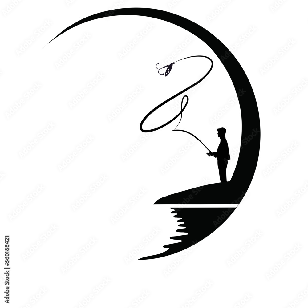 Fisherman catching fish SVG, fishing svg, fish hook svg png, Bass