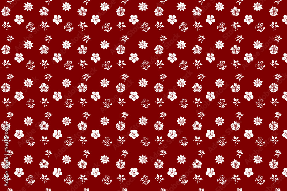 Abstract flower with a seamless pattern.
