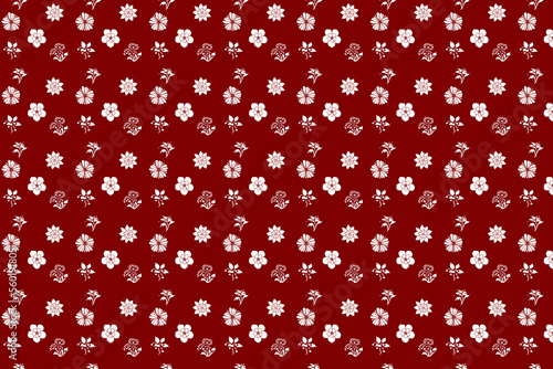 Abstract flower with a seamless pattern.