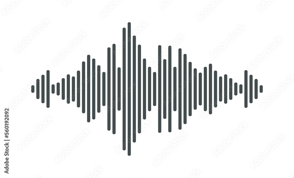 Sound wave in pulse vibration form for musical equalizer. Vector illustration in graphic design isolated Sound wave in pulse vibration form for musical equalizer. Vector illustration in graphic design isolated