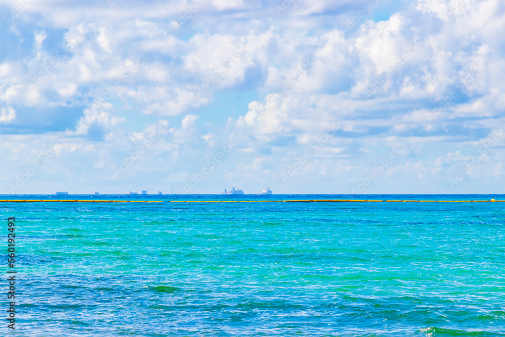 Tropical landscape panorama view to Cozumel island cityscape Mexico. Tropical landscape panorama view to Cozumel island cityscape Mexico.