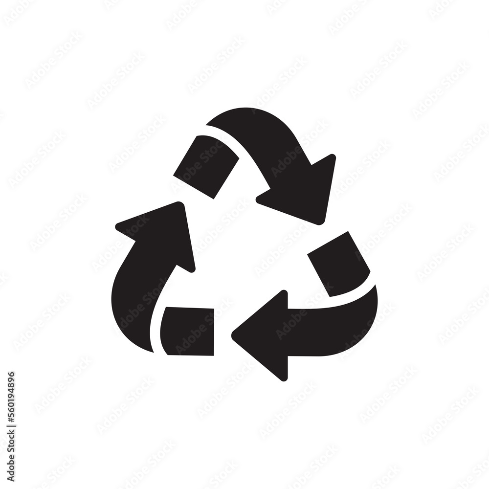 ภาพประกอบสต็อก Recycle Icon Reusing Symbol Recycle Sign Transparent