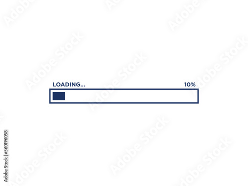 Loading Sign Icon Vector Template