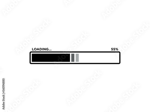 Loading Sign Icon Vector Template