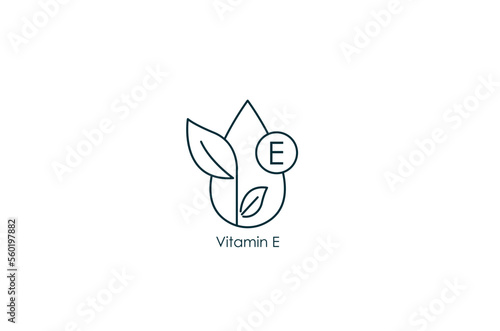 vitamin e icon vector illustration  photo