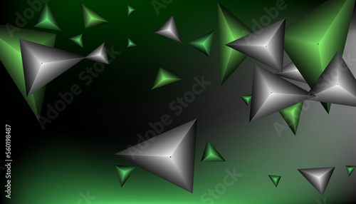 Fototapeta Naklejka Na Ścianę i Meble -  Triangles background. Abstract background from triangular pyramids. Geometric background. 3d vector illustration.