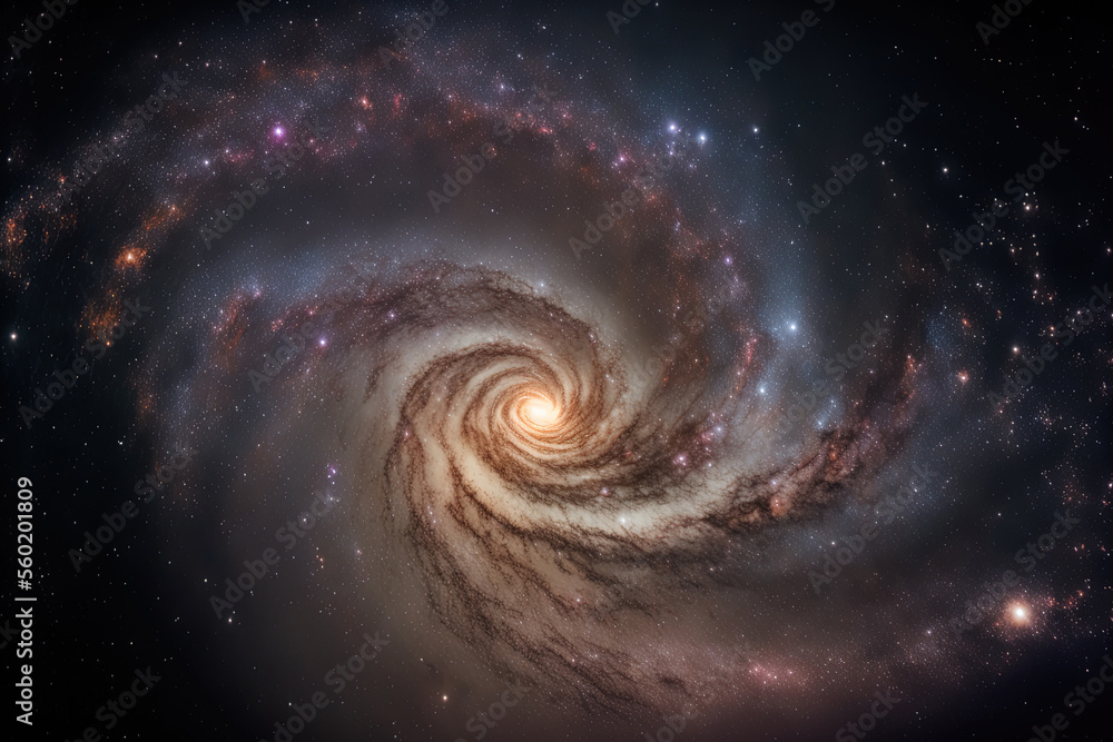Long exposure shot of the Milky Way galaxy using grainxaxa. Generative AI
