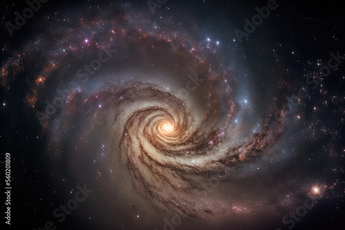Long exposure shot of the Milky Way galaxy using grainxaxa. Generative AI
