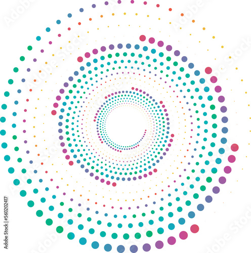 Round dot comic gradient trendy decorative abstract background website template
