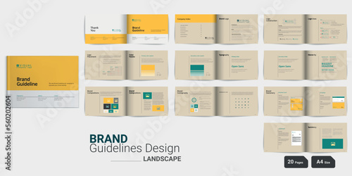 Minimal Brand Guidelines Brand Guideline template Brand Style Guidelines Brand Manual