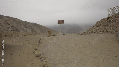 archaeological site of the Caral civilization in Peru in the Supe valley, declared a Humanity Cultural Heritage site by UNESCO photo