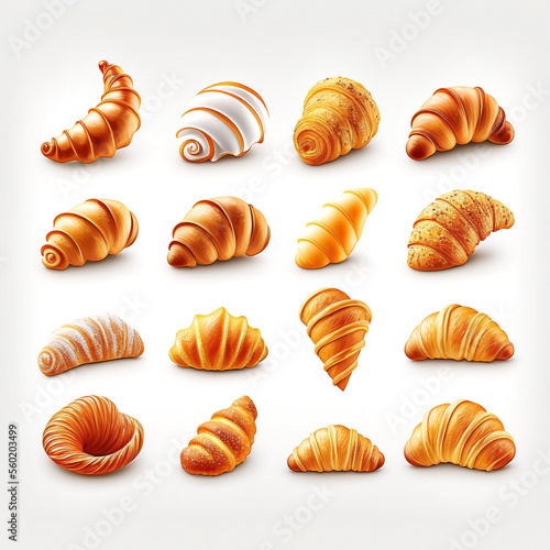 Croissants Icons - Generative AI