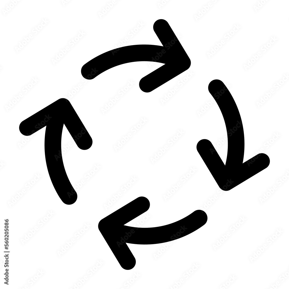 Circular motion arrow icon line isolated on white background. Black flat thin icon on modern outline style. Linear symbol and editable stroke. Simple and pixel perfect stroke vector illustration Circular motion arrow icon line isolated on white background. Black flat thin icon on modern outline style. Linear symbol and editable stroke. Simple and pixel perfect stroke vector illustration