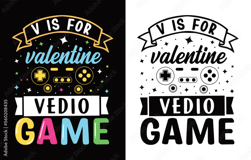 Obraz premiumValentines Typography T-shirt Design.