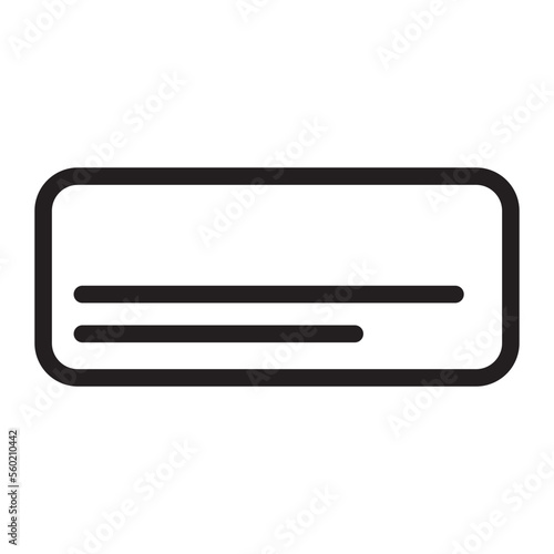 subtitles line icon