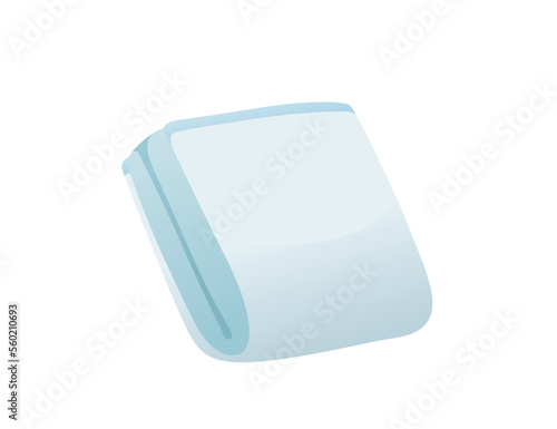 Baby absorbent diaper with velcro hygiene comfortable care vector illustration isolated on white background