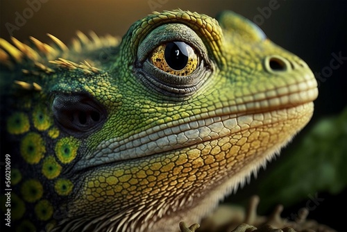 illustration of big lizard  image generated by AI