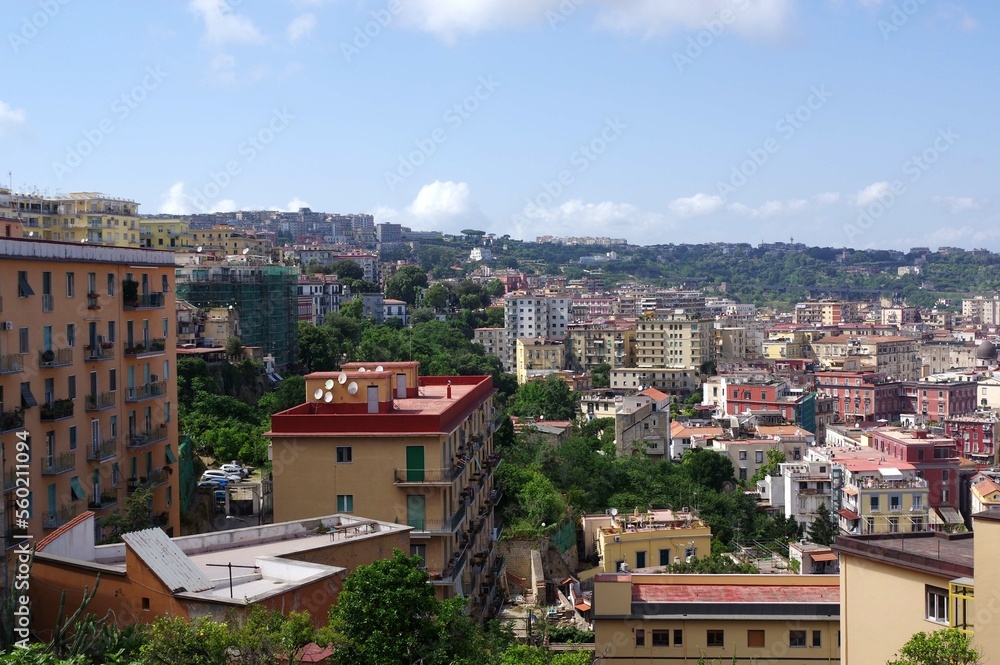 Vue depuis la colline du Vomero, à Naples