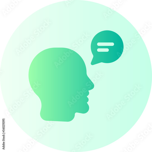 bilingual gradient icon