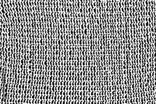 Grunge texture of coarse coarse horizontal knitting of natural woolen fabric. Vector illustration. Overlay template.