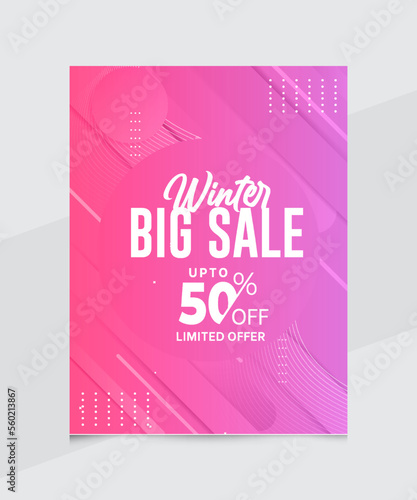 Big Sale vertical business flyer template
