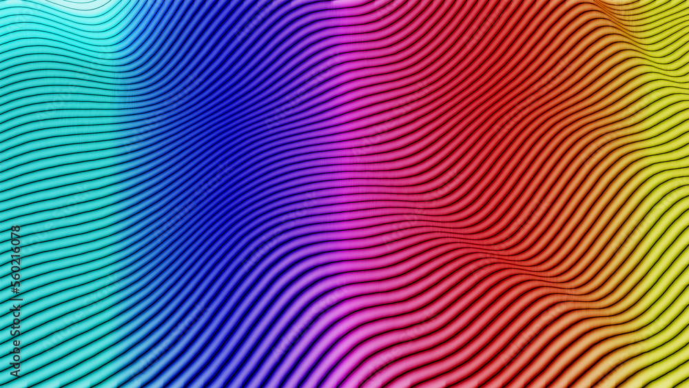 Linien, wellen, Striche, technisch, Struktur, abstrakt, audio, bunt, verlauf, regenbogen, rgb, weiss Linien, wellen, Striche, technisch, Struktur, abstrakt, audio, bunt, verlauf, regenbogen, rgb, weiss