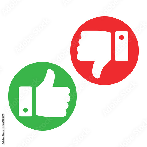 Thumbs up and thumbs down icon. Like and dislike white silhouette sign. Disagree with agree symbol. Arm gesture. Isolated on white background