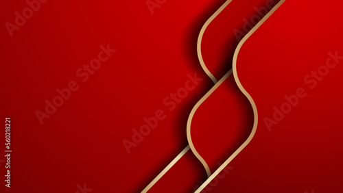 red background with golden outline photo