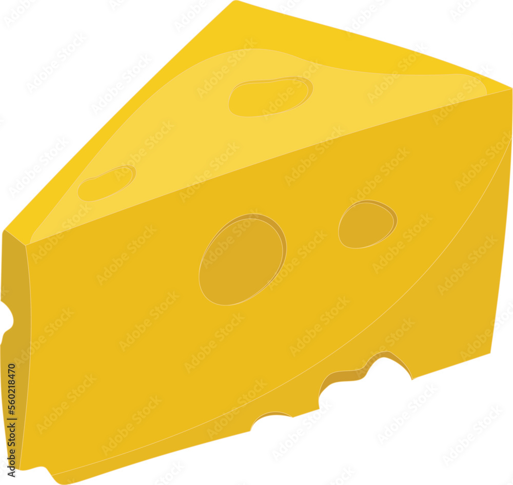 Fototapeta premium Vector of the cheese lover clipart