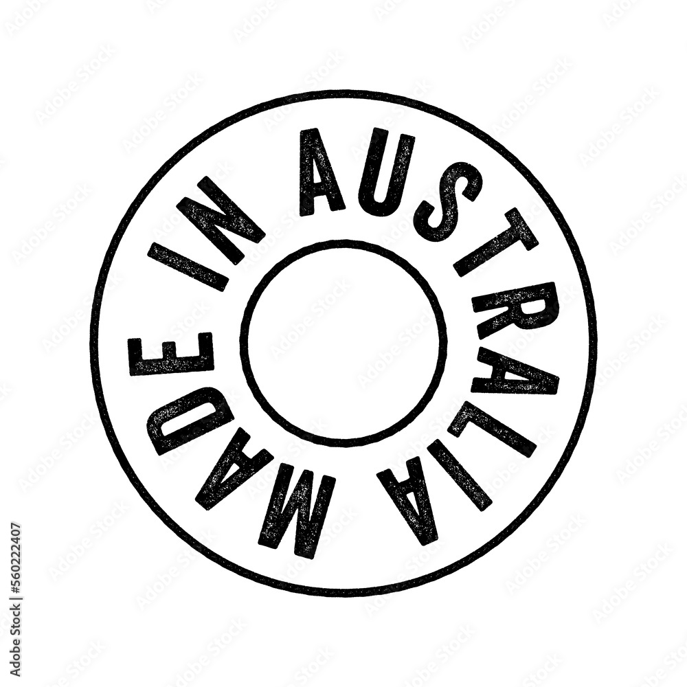 Made in Australia text emblem stamp, concept background Made in Australia text emblem stamp, concept background