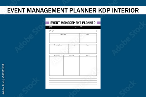event management planner kdp interior