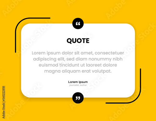 3D bubble testimonial banner, quote, infographic. Social media post template designs for quotes. Empty speech bubbles, quote bubbles and text box. Vector Illustration EPS10.