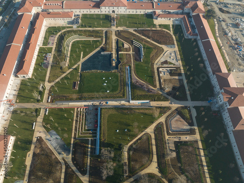 Rami Library (Rami Kutuphanesi) Drone Photo, Rami Eyup, Istanbul Turkey  photo