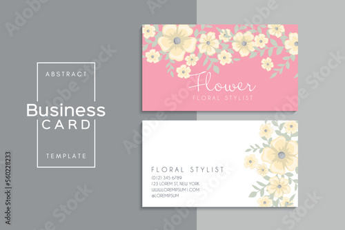 Vector abstract creative business cards  back and front set template 