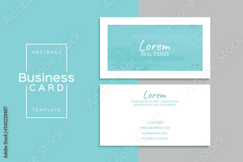 Vector abstract creative business cards (back and front set template)