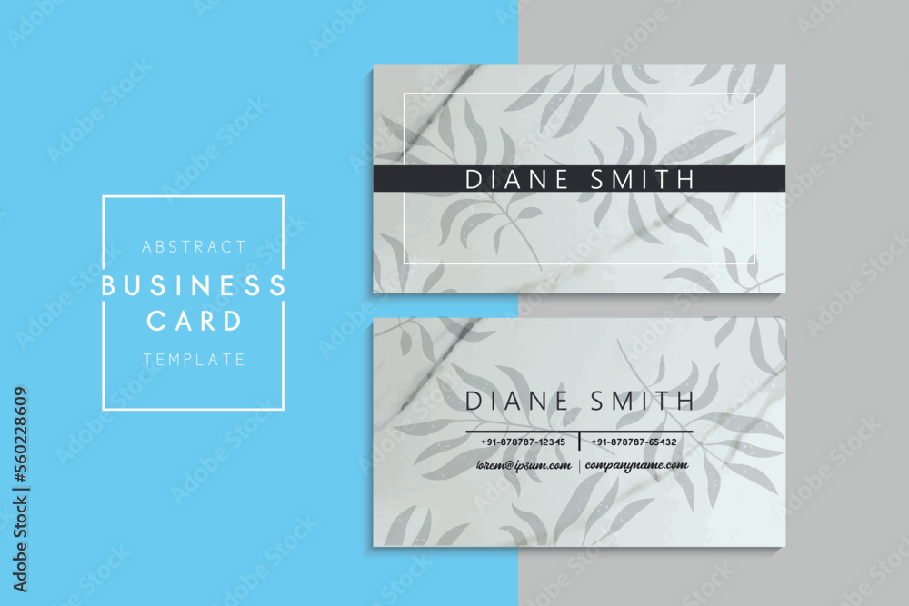 Vector abstract creative business cards (back and front set template)