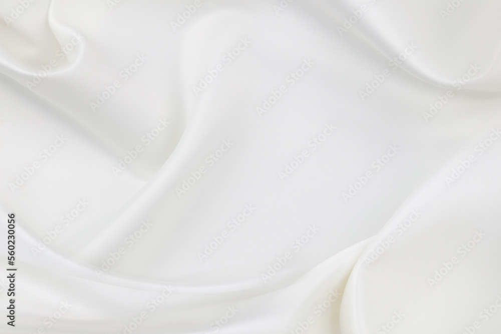 Fototapeta premium White silk fabric