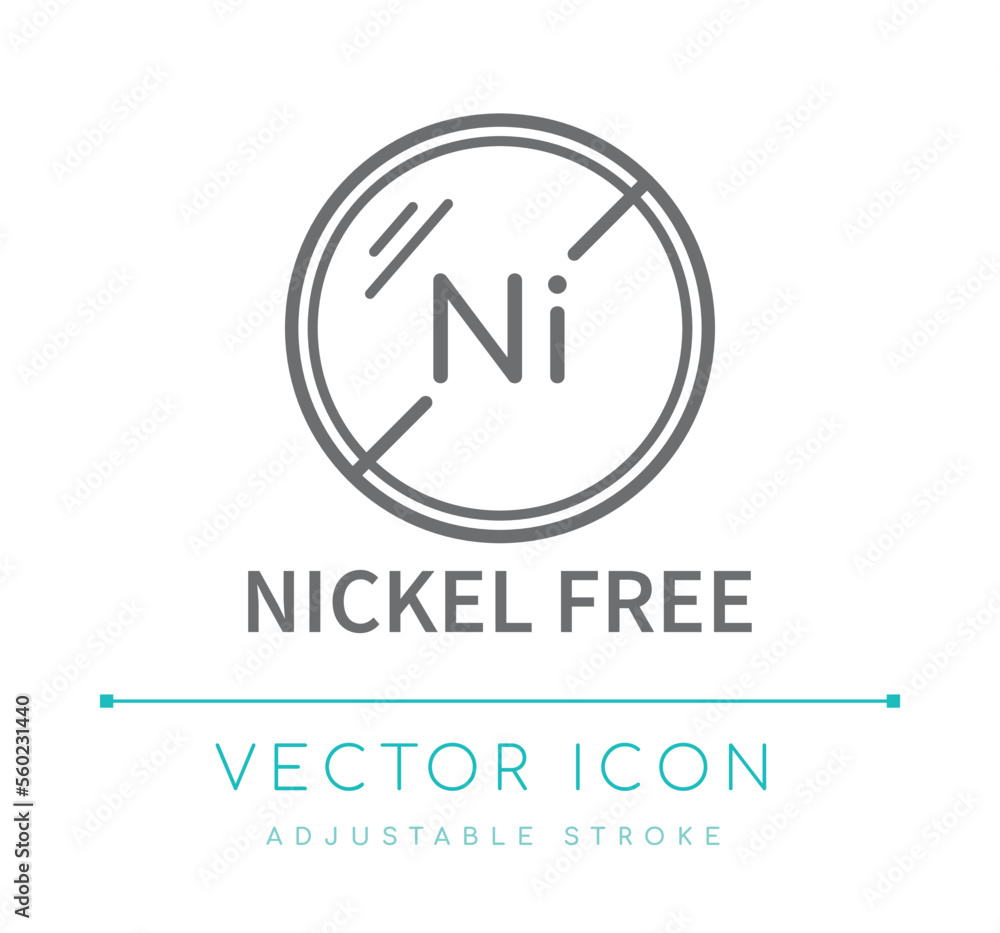 Nickel Free Jewelry Line Icon