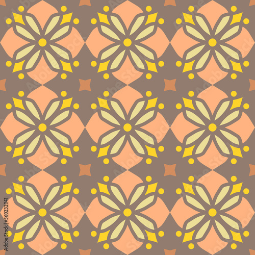 Geometric Seamless Pattern with Tribal Shape. Designed in Ikat, Boho, Aztec, Folk, Motif, Luxury Arabic Style. Ideal for Fabric Garment, Ceramics, Wallpaper. Vector Illustration.