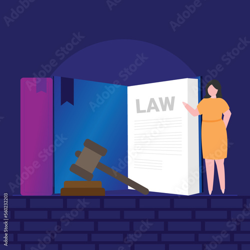 Law education, lawyer and legal service expert advisor concept 