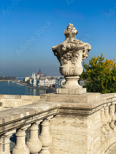 Beautiful view on a sunny day of the city center of Budapest, Hungary © Olica_photo_florida