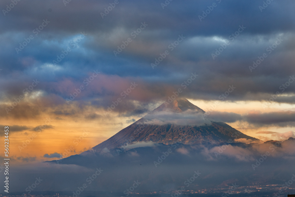 Volcán de Agua view from Guatemala city