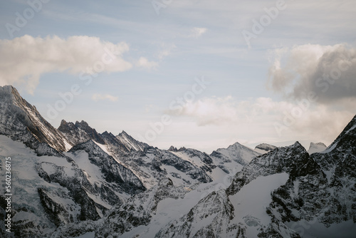 mountains in the snow