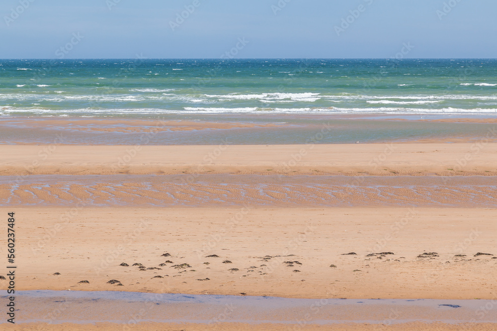 Omaha Beach in der Normandie nahe Colleville-sur-Mer