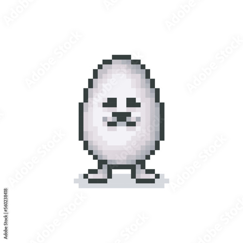 Egg dog, pixel art meme