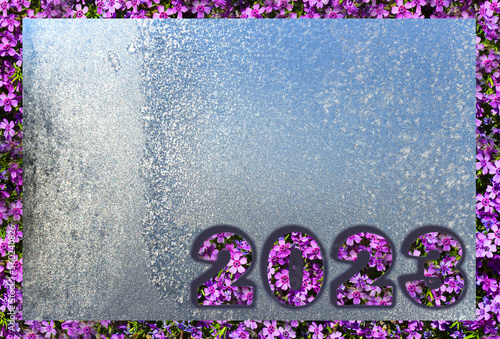 On the frozen glass, the voluminous numbers 