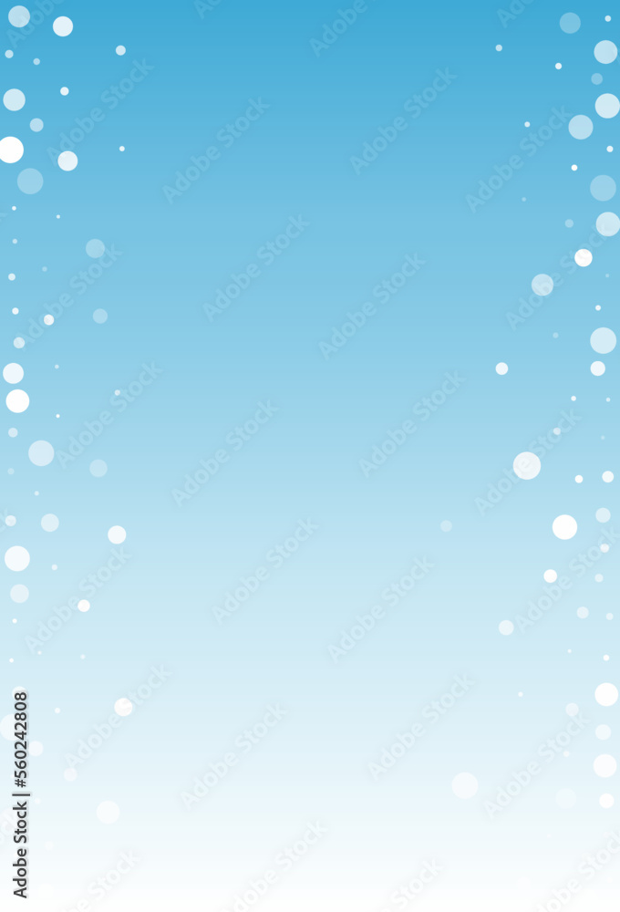 Gray Snow Vector Blue Background. Fantasy Silver